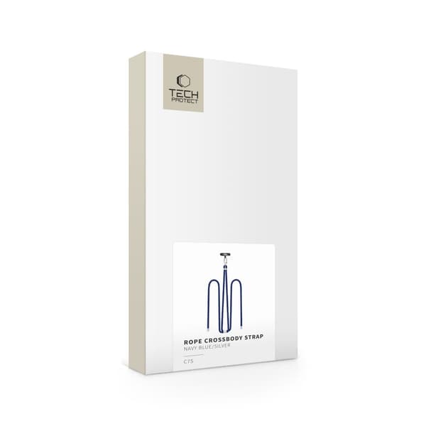 TECH-PROTECT C7S ROPE CROSSBODY-REM MARINBLÅ/SILVER