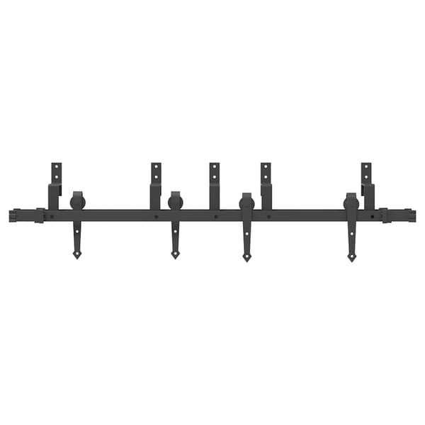 vidaXL monteringssystem til skydedør 152,5 cm stål sort