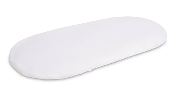 Sengelagen jersey hvid 90x40cm