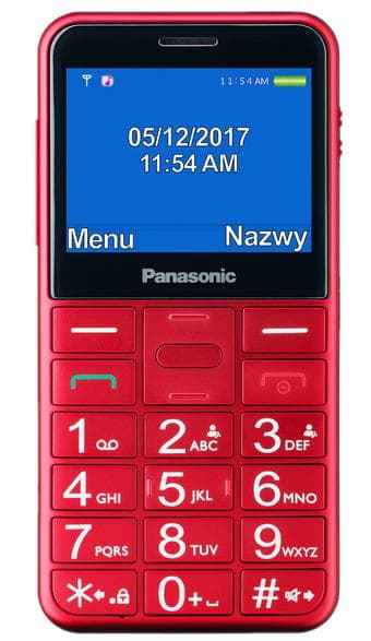 PANASONIC KX-TU155EXRN Röd Mobiltelefon