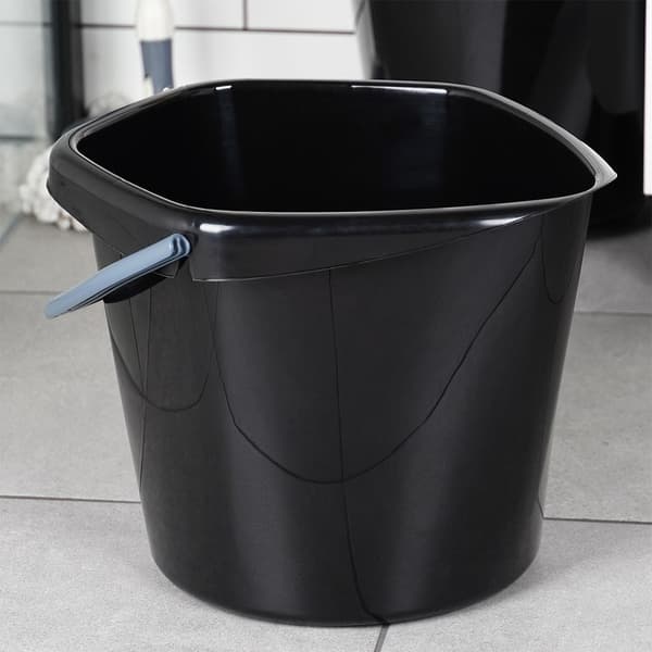 Sort plastikspand 14 l