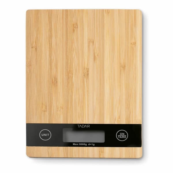 Elektroninen keittiövaaka 5 kg, bambu