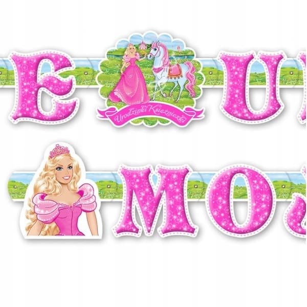 Lille Prinsesse banner, 236 cm, 1 stk.