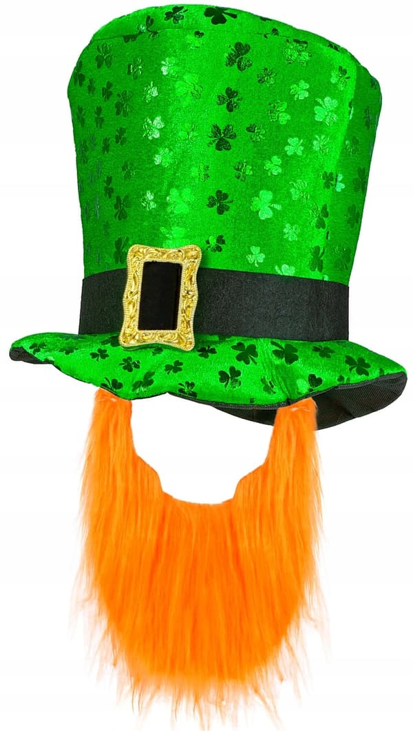 Hatt med skägg Leprechaun Irländsk leprechaun St. Patrick's Day