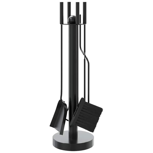 vidaXL 5-delat tillbehörsset för eldstäder 18x56 cm stål