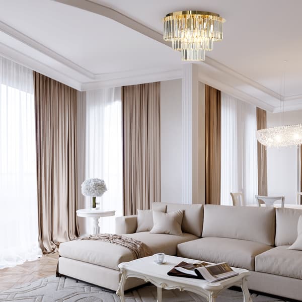 LOFTSLAMPE MILANO 6 E14 GULD MILAGRO ML1023