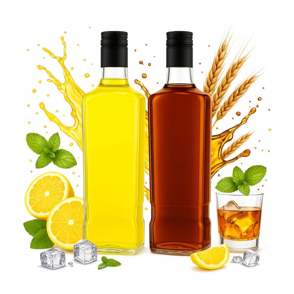 JACK WALKER lasipullo 700ml + korkki viskille MOONSHELL ALCOHOL 0.7l