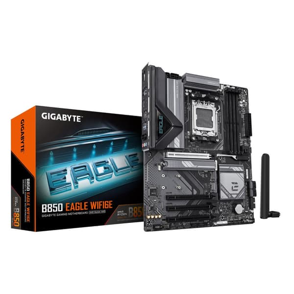 Gigabyte B850 Eagle WIFI6E moderkort, ATX, DDR5, Wi-Fi 6E