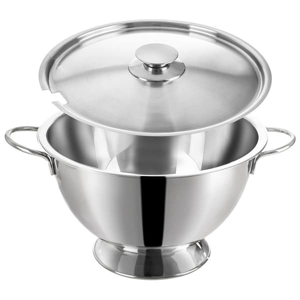 Stålsuppegryde med låg 4,5 liter