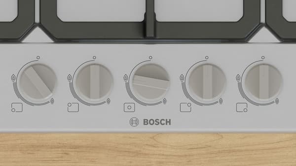 Bosch PGQ7B5K90 gaskomfur, 5 brændere, rustfrit stål