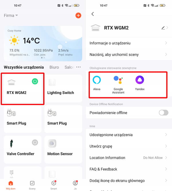 TUYA SMART WIFI GARAGEPORTSTYRING + SENSOR