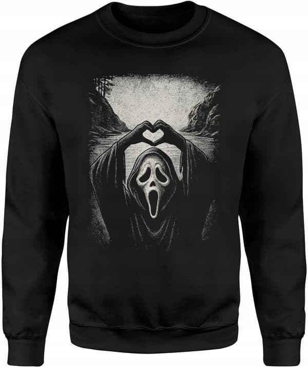 Herrtröja med tryck av Horror Ghostface Halloween Scary Ghost Screaming XL