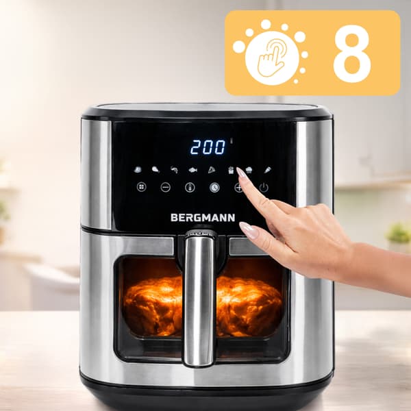 Bergmann YO 1 airfryer 6,5l 1500W sort