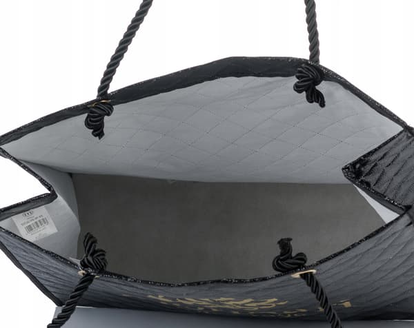 Monnari - sort syet shoppertaske SHP0230-020