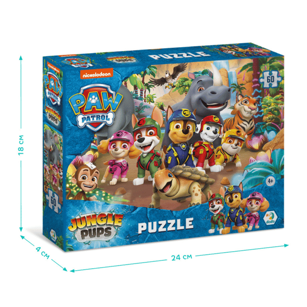 Paw Patrol Djungelvalpar pussel 60 bitar
