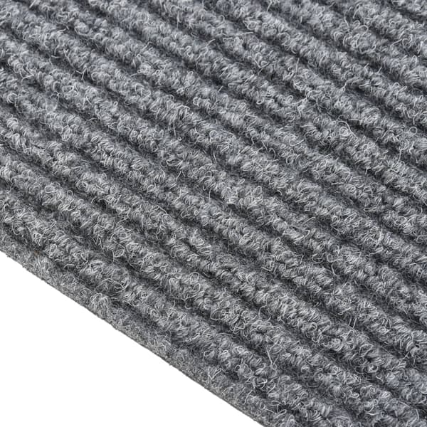 vidaXL Smutsabsorberande matta 100x350 cm grå