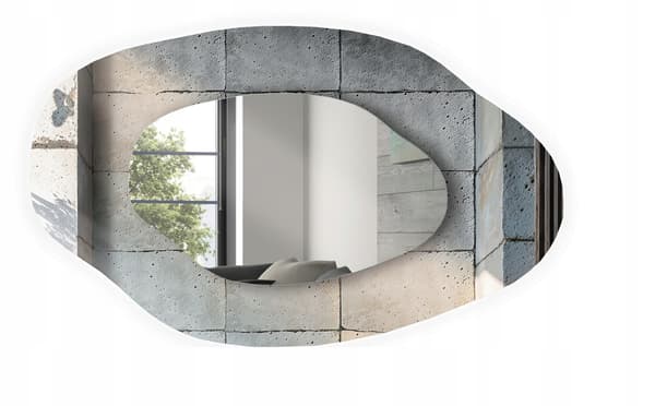 Spegel Klassisk 70x45 cm Silver Oformlig Form Oval ARVEN