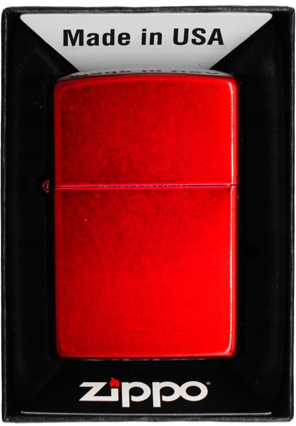 Zippo tändarset Candy Apple Red MT LTR Presentnummer 3