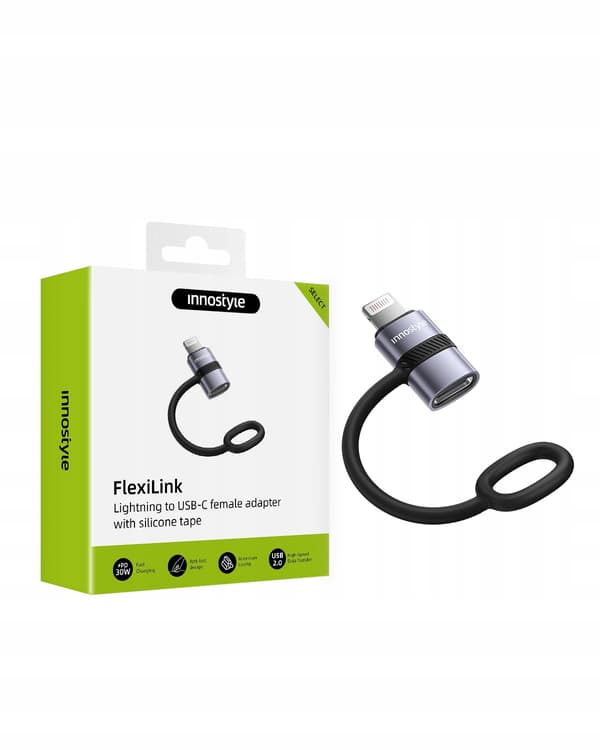 INNOSTYLE ADAPTER USB-C USB TYP C TILL LIGHTNING IPHONE 12 13 14