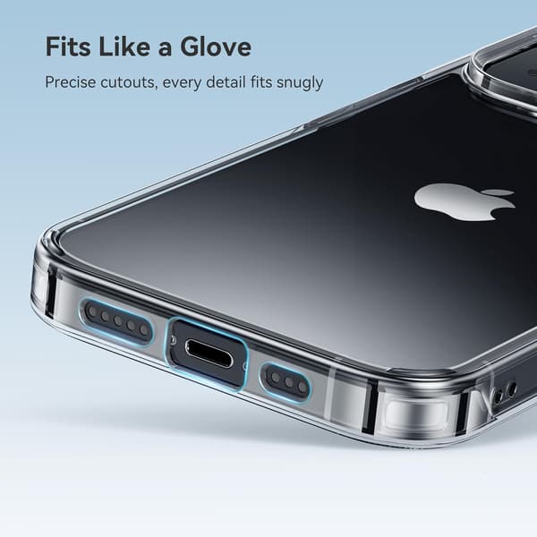 Apple iPhone 13 -puhelimen silikonikuori, väritön, läpinäkyvä, perusmalli + jalusta