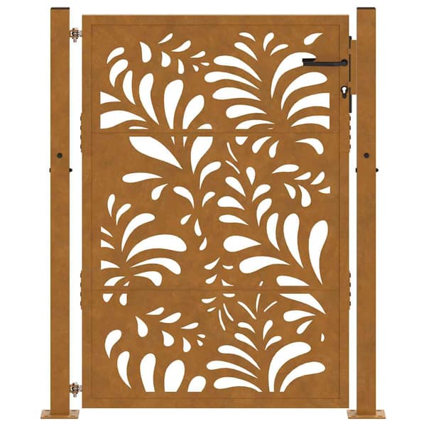 vidaXL havelåge 105x155 cm rustfrit stål bølgemønster