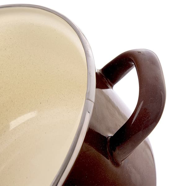 Emaljerad gryta BRUN 14 cm, 600 ml
