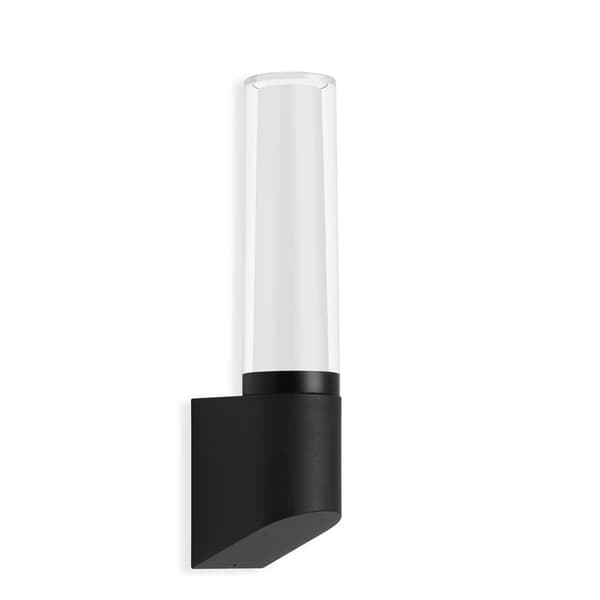 LED udendørs væglampe 8W IP44 sort 4000K facade 33 cm