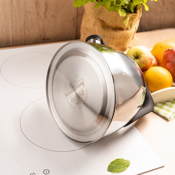 STÅLKEDEL MED FLØJTE 2,5L KLAUSBERG KB-7914