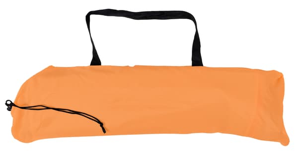 Hopfällbar strandsängstol OLEK - orange ränder