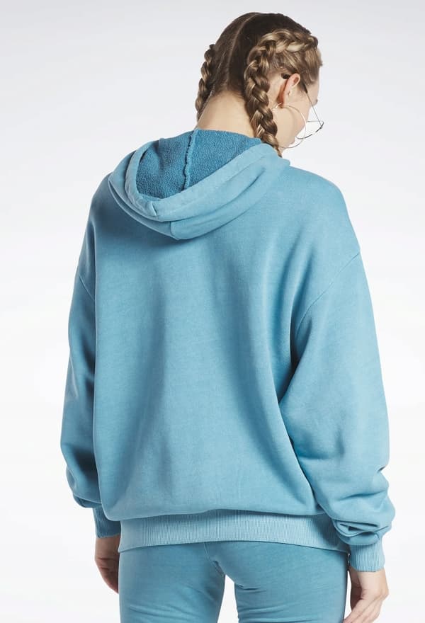 Reebok damhuvtröja blå casual strl M