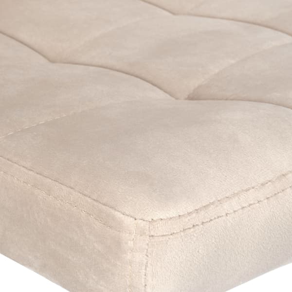Arako svartbeige sammetsbarstol