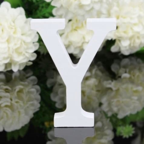 Træbogstav "Y", 16 cm, 1 stk.