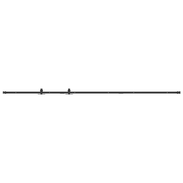 vidaXL Skjutdörrssystem för möbler, 244 cm, kolstål