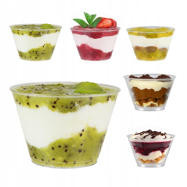 48x DESSERTKOPPER 100 ml TULI-kopbeholder til desserter og is