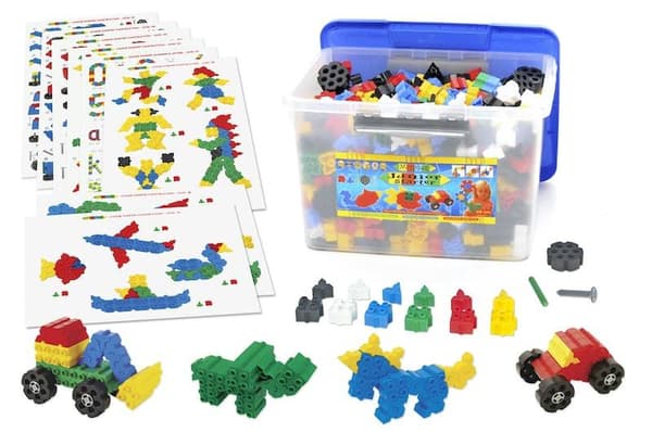 Mega Morphun startset med byggklossar, 1200 bitar.