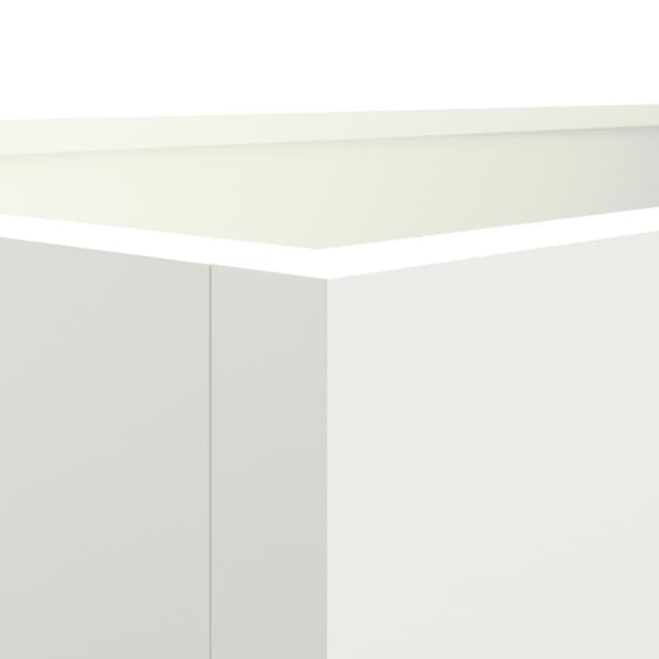 vidaXL Kruka, Vit, 62x47x46 cm, Stål