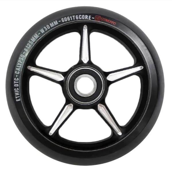 Ethic Calypso 12STD 125mm Hjul för Sparkcykel | Svart