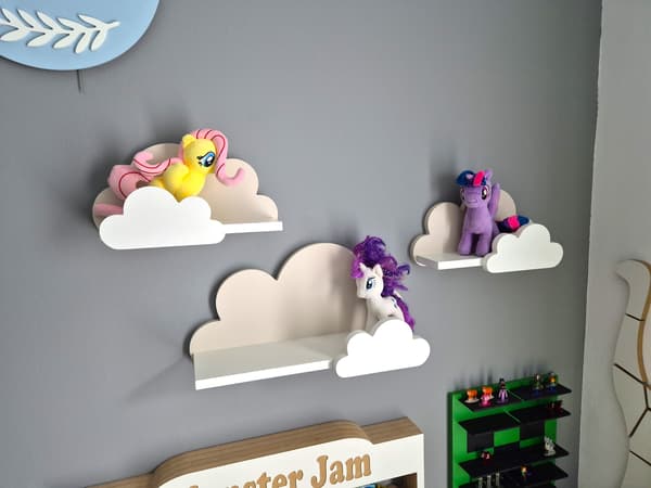 Cloud Shelves Sæt med 3 Moli-Galaxy - Cappuccino