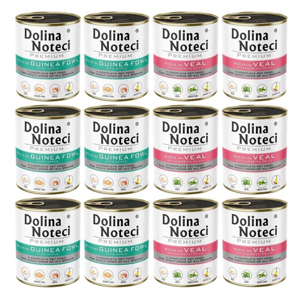 Dolina Noteci Premium vådfoder til hunde med blanding af smagsvarianter 12x800g