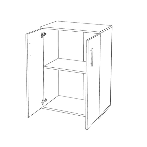 2D KOMMODE HVID MAT