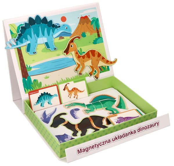 Magnetisk puslespil - Dinosaurer
