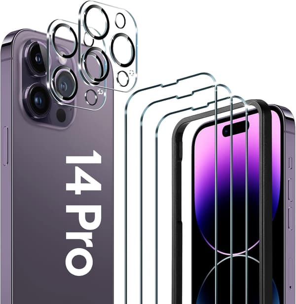 3x 9H Hærdet glas til iPhone 13 6.1 2x linse