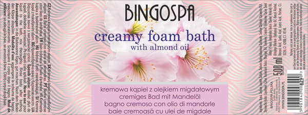 Cremet bad med mandelolie 500 ml