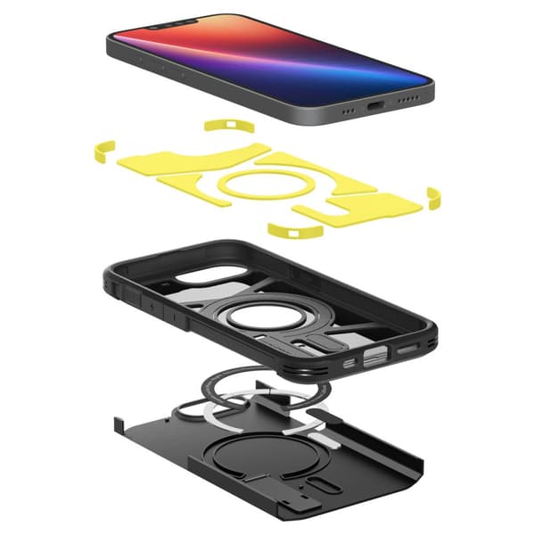 SPIGEN TOUGH ARMOR MAGSAFE IPHONE 16E SVART