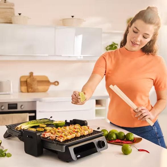 BRAUN MultiGrill 5 CG 5010 Sort og Sølv Grill