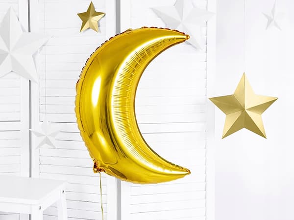 Stjernedekoration, guld, 6 stk.