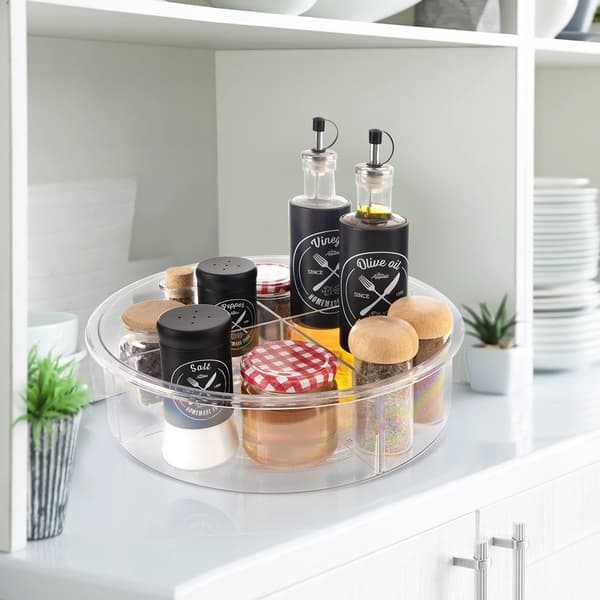 Roterende organizer beholder delt 30 cm