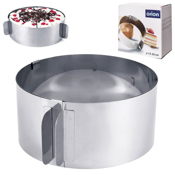 Justérbar bageform i stål 15,5-29,5 cm