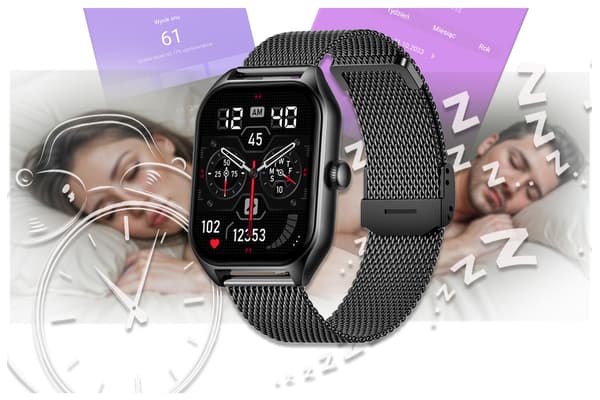 ÄLYKELLO UNISEX Rubicon RNCF03 - ROZMOWY BLUETOOTH, AINA NÄYTÖLLÄ (sr049a)