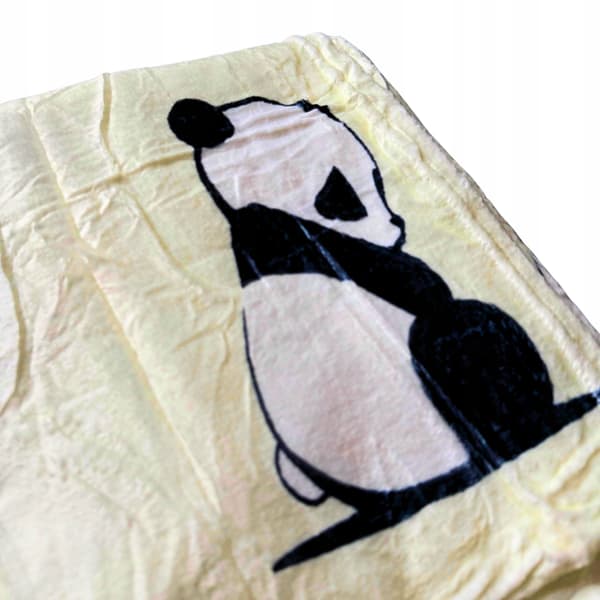 Varm vinter fleece panda tæppe 130x150